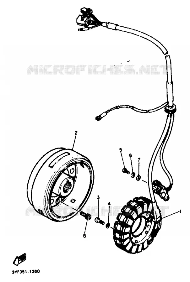 ALLUMAGE Yamaha MOTO 660 1993 TENERE  XTZ660