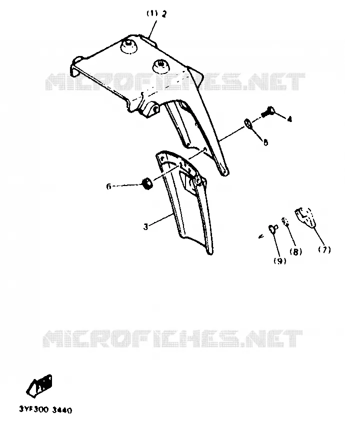 PIÈCES OPTIONNELLES - PARTIE CYCLE Yamaha MOTO 660 1993 TENERE  XTZ660