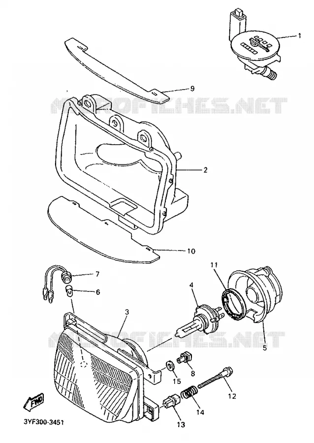 ALTERNATIVE ELECTRIQUE Yamaha MOTO 660 1993 TENERE  XTZ660