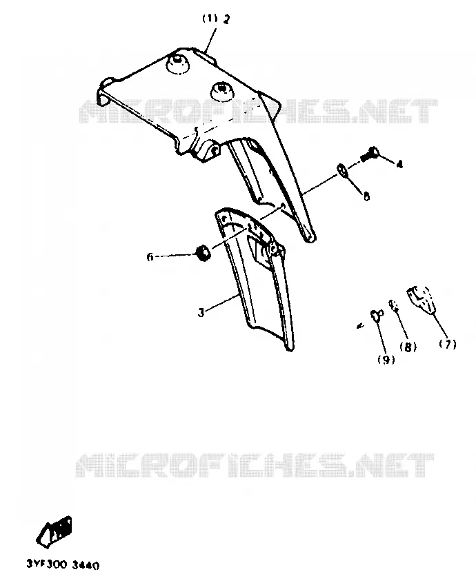 PIÈCES OPTIONNELLES - PARTIE CYCLE Yamaha MOTO 660 1996 TENERE  XTZ660