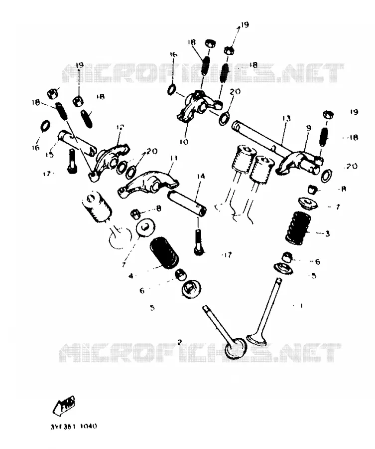 SOUPAPE Yamaha MOTO 660 1996 TENERE  XTZ660