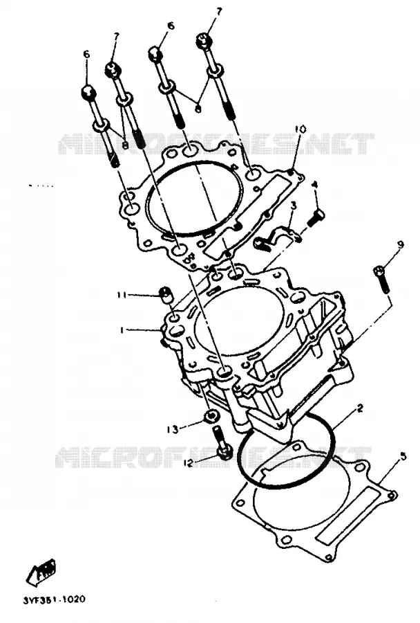 CYLINDRE Yamaha MOTO 660 1996 TENERE  XTZ660