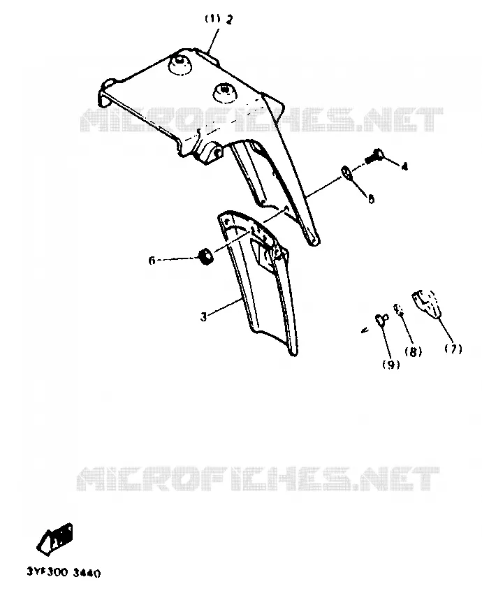 PIÈCES OPTIONNELLES - PARTIE CYCLE Yamaha MOTO 660 1996 TENERE  XTZ660