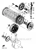 EMBRAYAGE DE DEMARREUR pour Yamaha TENERE 25KW 1994
