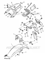 GARDE BOUE pour Yamaha TENERE 25KW 1994