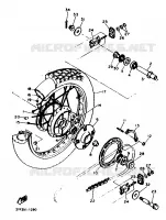 ROUE ARRIERE pour Yamaha TENERE 25KW 1994
