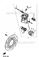 ETRIER / DISQUE DE FREIN ARRIERE pour Yamaha TENERE 25KW 1994