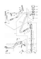 MAITRE CYLINDRE DE FREIN ARRIERE pour Yamaha TENERE 25KW 1994