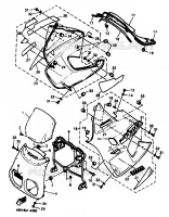 CARENAGE AVANT pour Yamaha TENERE 25KW 1994
