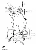 COMMODO / LEVIER pour Yamaha TENERE 25KW 1994