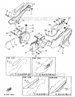 COUVERCLE LATERAL pour Yamaha SUPERTENERE 1989
