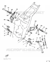 SUPPORT / REPOSE PIEDS pour Yamaha SUPERTENERE 1989