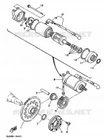 EMBRAYAGE DE DEMARREUR pour Yamaha SUPERTENERE 1989