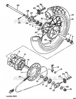 ROUE ARRIERE pour Yamaha SUPERTENERE 1989