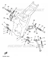 SUPPORT / REPOSE PIEDS pour Yamaha SUPERTENERE 1989