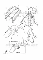 GARDE BOUE pour Yamaha SUPERTENERE 1989