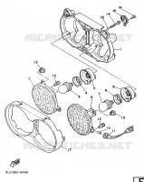 ALTERNATIVE PHARE pour Yamaha SUPERTENERE 1989