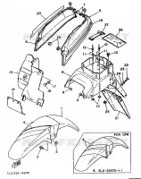 GARDE BOUE pour Yamaha SUPERTENERE 1989