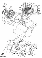CARTER   MOTEUR 1 pour Yamaha SUPERTENERE 1989