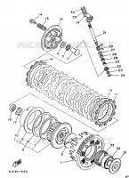 EMBRAYAGE DE DEMARREUR pour Yamaha SUPERTENERE 1989