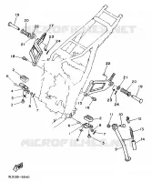 SUPPORT / REPOSE PIEDS pour Yamaha SUPERTENERE 1989