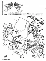 CARENAGE AVANT pour Yamaha SUPERTENERE 1991