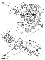 ROUE ARRIERE pour Yamaha SUPERTENERE 1991