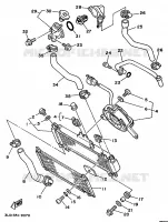 RADIATEUR / DURITES pour Yamaha SUPERTENERE 1991
