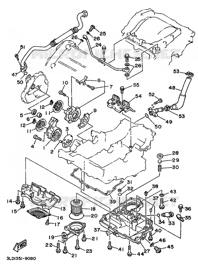 POMPE A HUILE Yamaha MOTO 750 1991 SUPERTENERE  XTZ750