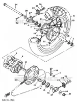 ROUE ARRIERE pour Yamaha SUPERTENERE 1991
