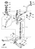 MAITRE CYLINDRE DE FREIN ARRIERE pour Yamaha SUPERTENERE 1991