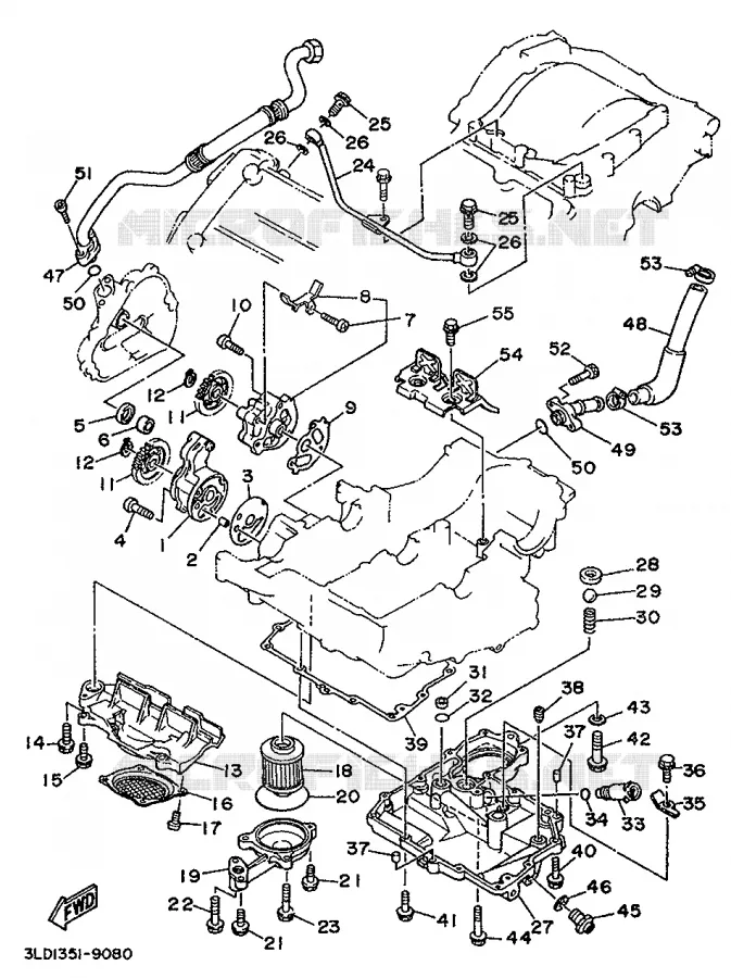 POMPE A HUILE Yamaha MOTO 750 1992 SUPERTENERE  XTZ750