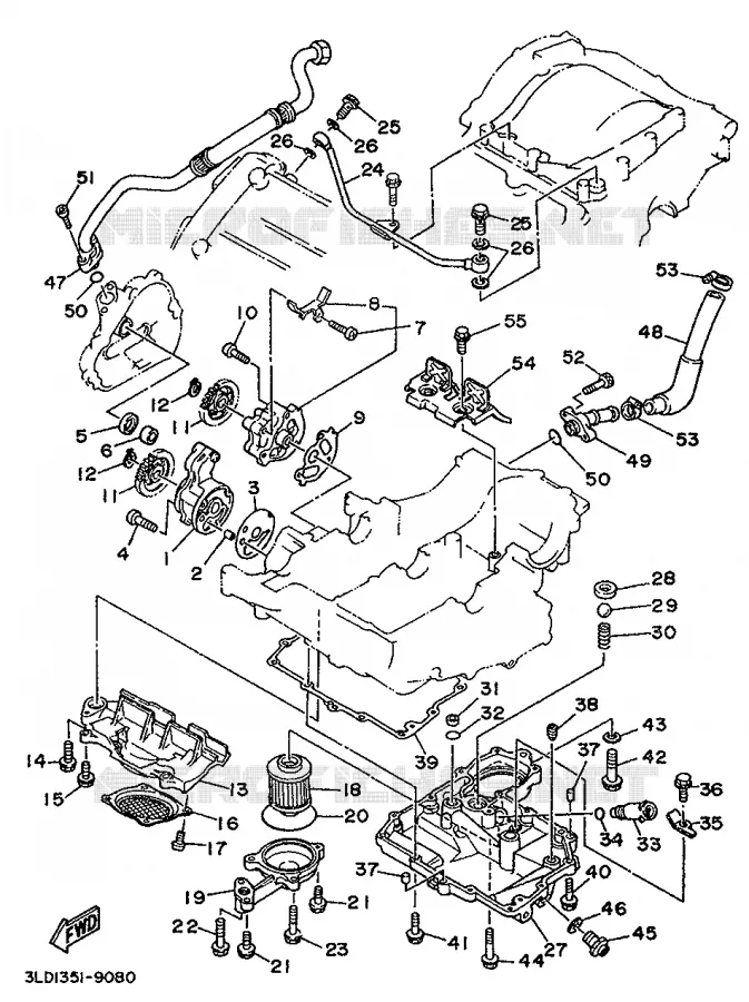 POMPE A HUILE Yamaha MOTO 750 1993 SUPERTENERE  XTZ750