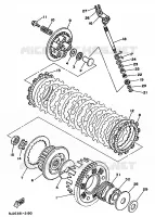EMBRAYAGE DE DEMARREUR pour Yamaha SUPERTENERE 1993