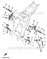 SUPPORT / REPOSE PIEDS pour Yamaha SUPERTENERE 1993