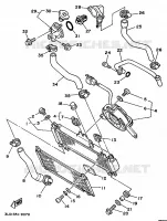 RADIATEUR / DURITES pour Yamaha SUPERTENERE 1993