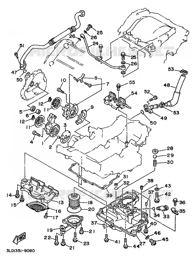 POMPE A HUILE Yamaha MOTO 750 1993 SUPERTENERE  XTZ750