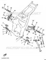 SUPPORT / REPOSE PIEDS pour Yamaha SUPERTENERE 1994