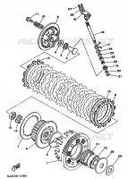 EMBRAYAGE DE DEMARREUR pour Yamaha SUPERTENERE 1994
