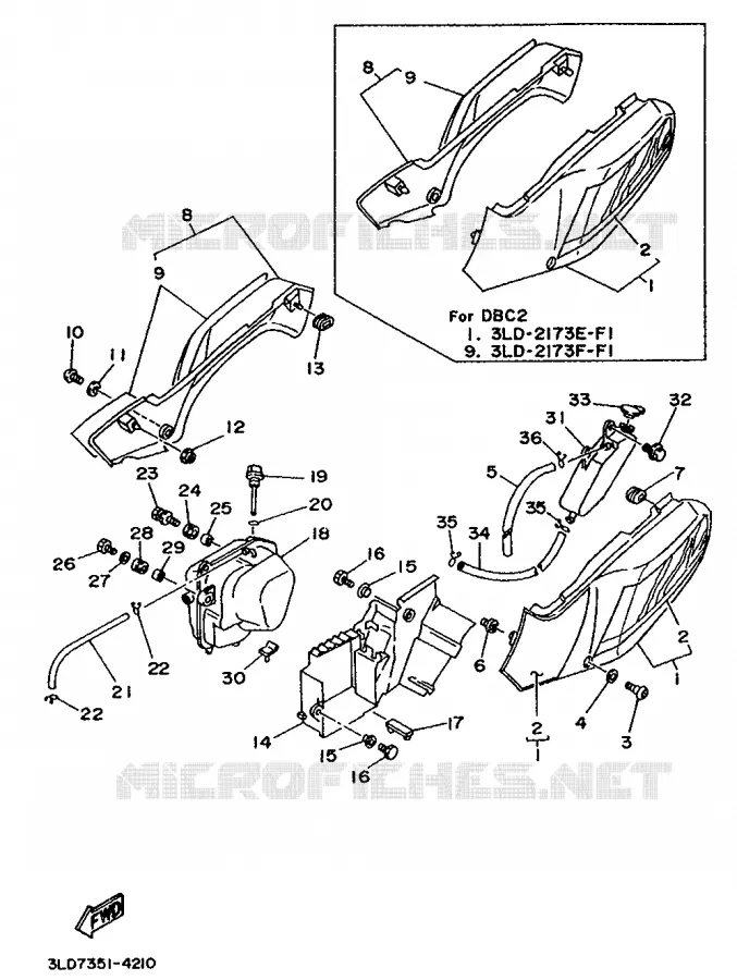 COUVERCLE LATERAL Yamaha MOTO 750 1994 SUPERTENERE  XTZ750