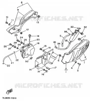 COUVERCLE LATERAL pour Yamaha SUPERTENERE 1995