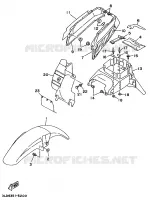 GARDE BOUE pour Yamaha SUPERTENERE 1995