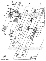 FOURCHE pour Yamaha SUPERTENERE 1995