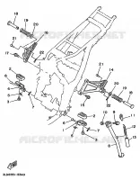 SUPPORT / REPOSE PIEDS pour Yamaha SUPERTENERE 1995