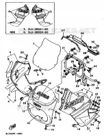 CARENAGE AVANT pour Yamaha SUPERTENERE 1991