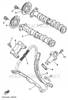 ARBRE A CAMES / CHAINE DE DISTRIBUTION pour Yamaha SUPERTENERE 1991