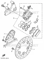 ETRIER DE FREIN ARRIERE pour Yamaha SUPERTENERE 1991