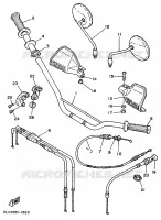 GUIDON ET CABLES pour Yamaha SUPERTENERE 1991