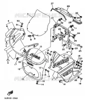 CARENAGES 1  pour Yamaha SUPERTENERE 1992