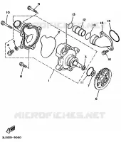 POMPE A EAU / DURITES pour Yamaha SUPERTENERE 1992